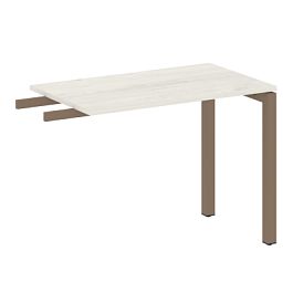 Metal System Quattro Приставной элемент на П-образном м/к 50БП.ПР-3 Дуб наварра/Мокко металл 1000*600*750 - Фото предпросмотра