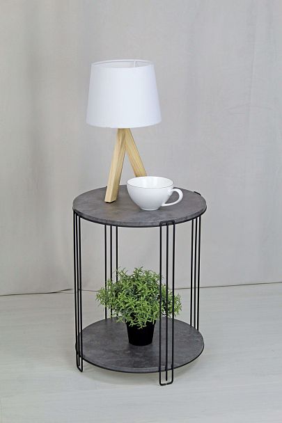 Столик кофейный Sheffilton SHT-CT33 черный муар/мокрый асфальт - Вид 7