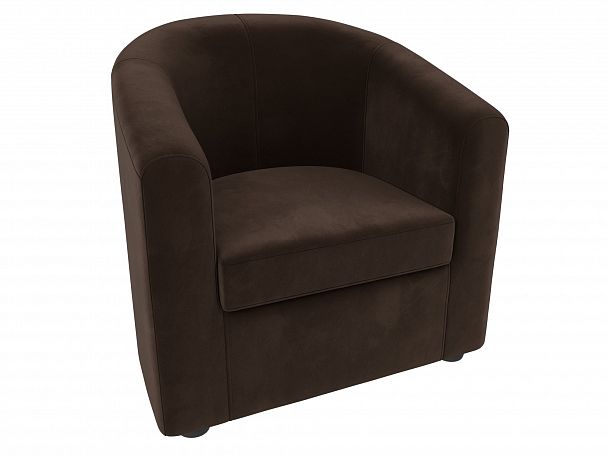 Кресло Норден (полностью микровельвет коричневый) - Вид 5