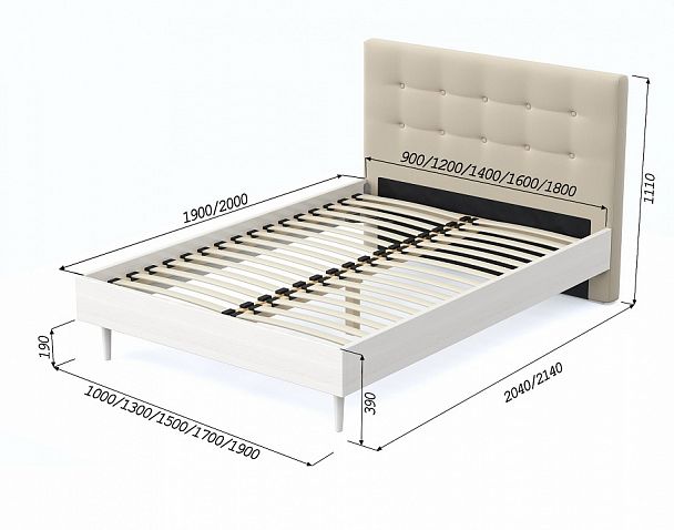 Кровать двуспальная Альмена - Вид 7