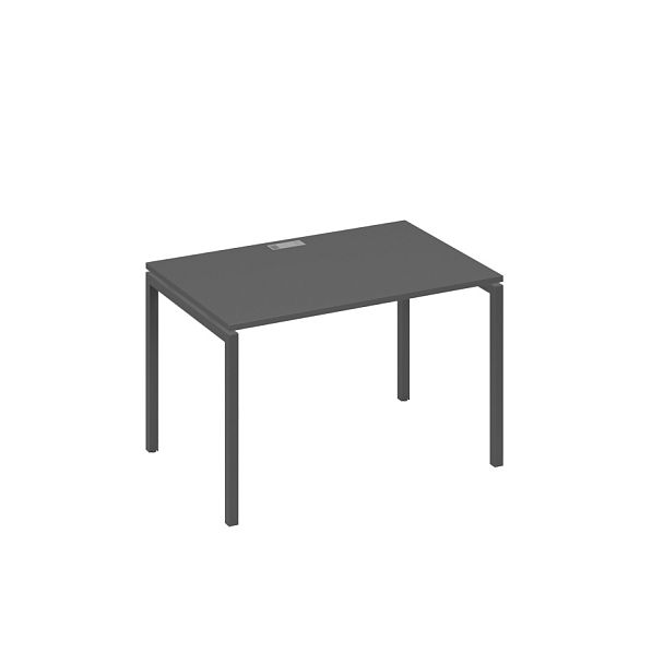 Стол письменный на металлокаркасе DUE A4 А4 Б2 023 БП антрацит премиум / металлокаркас антрацит - Вид 1