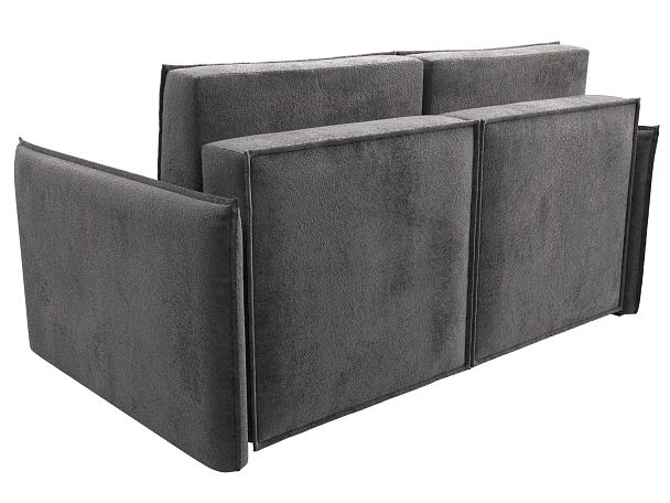 Диван прямой Либерти мини Велюр серый - Вид 6