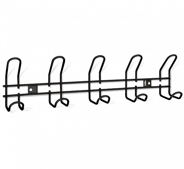 Вешалка Sheffilton SHT-WH14-5 настенная черный муар - Вид 1