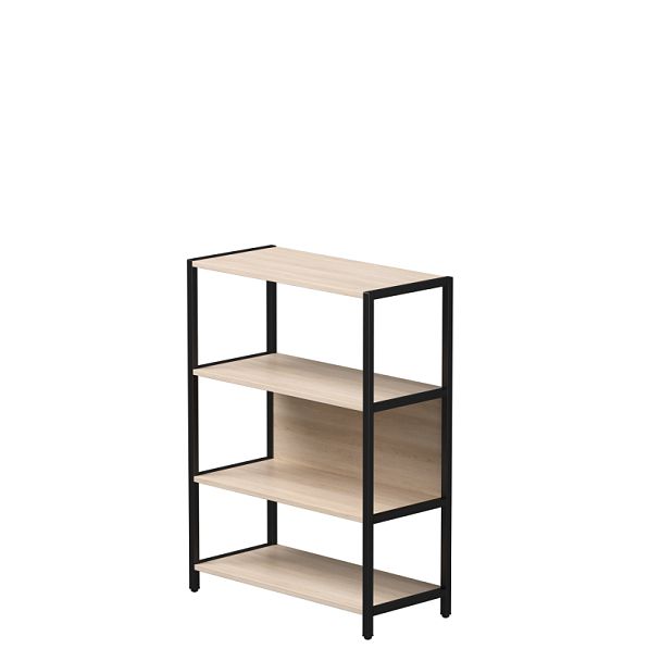 Стеллаж металлический средний Everprof EVO 830х385x1120 Дуб Соната/Черный - Вид 1