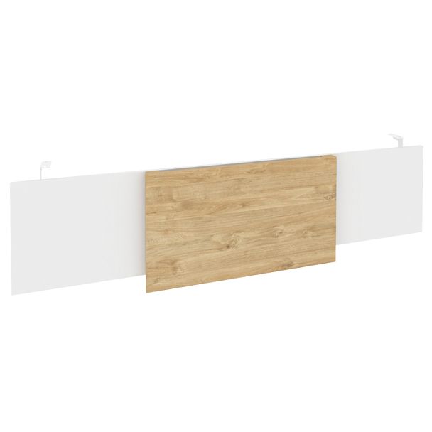 Onix Direct Царга стола руководителя O.M-CSR-6 Белый бриллиант/Тиквуд светлый/Белый металл 1740*450*54 - Вид 1