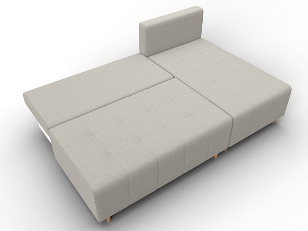 Диван угловой Лига-102 угол универсальный Рогожка бежевый - Вид 8