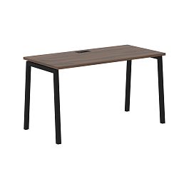 Стол прямой ELST 1367 Дуб Денвер тёмный/Черный 1360х670х750 EDIS - Фото предпросмотра