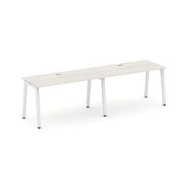 Стайл Проджект Рабочая станция 1 сторон. SN-5A.ORS-002 Дуб Наварра/Металл Белый 2360*600*750 - Фото предпросмотра