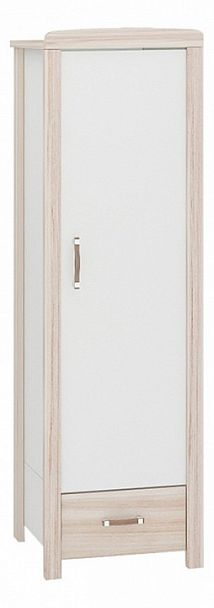Шкаф платяной Бартоло Ш1Д Карамель/Белый - Вид 1