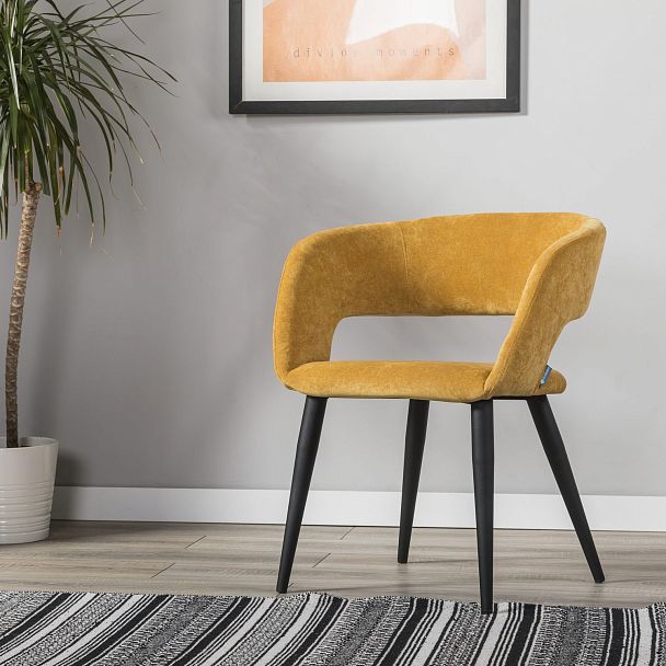 Кресло Hugs желтый/черный - Вид 10