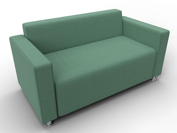 Диван прямой Лига-093 ВН Рогожка зеленый - Вид 6