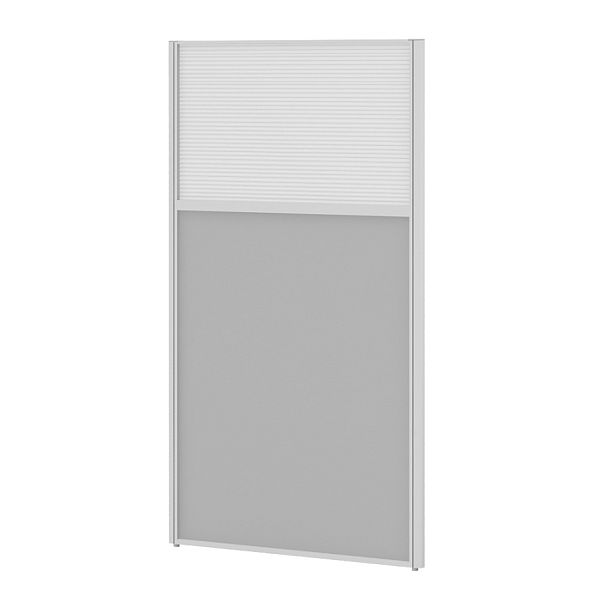 Модуль комбинированный "Мобильные офисные перегородки «Ритм»"  ПК-РТМ-МДК138х120П/Д-В1-535 серый - Вид 1