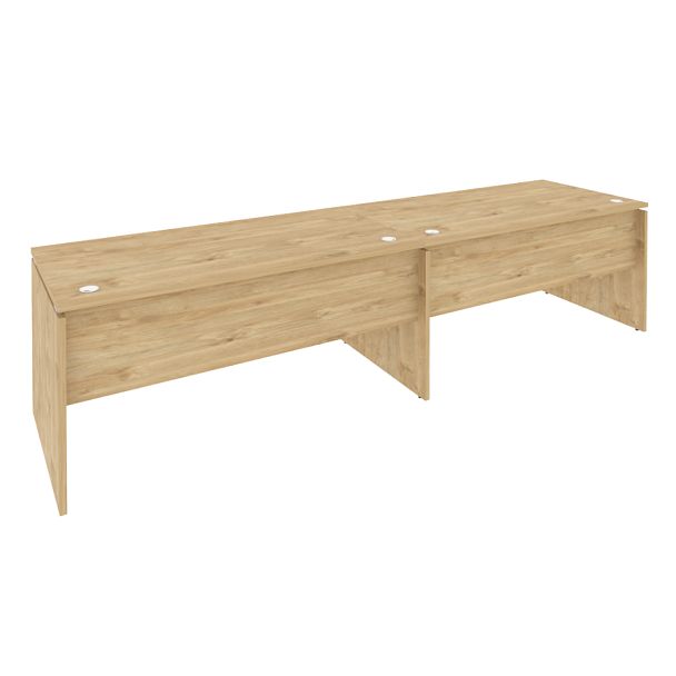 Onix Рабочая станция O.RS-2.4.8 Тиквуд светлый 3160*800*750 - Вид 1