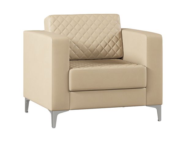 Кресло Everprof Aston Экокожа Бежевый - Вид 1