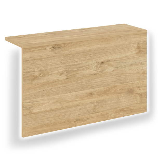 Накладка с подсветкой прямая высокая "Onix" О.R-NP.V-158.1.S тиквуд светлый - Вид 1