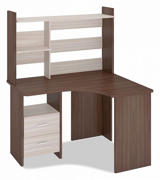 Стол компьютерный Домино Лайт СКЛ-Угл120+НКЛ-120 Карамель/Шамони правый - Вид 1