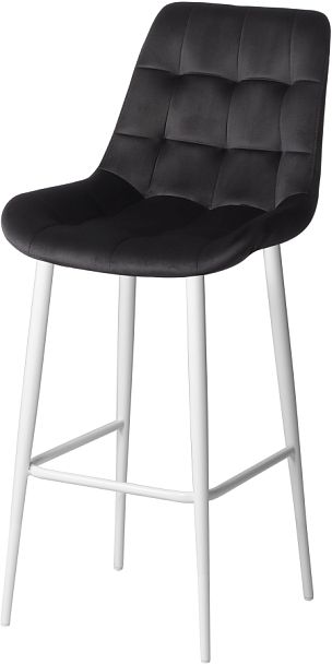 Комплект барных стульев Эйден, черный H75/белый, 2 шт. - Вид 1