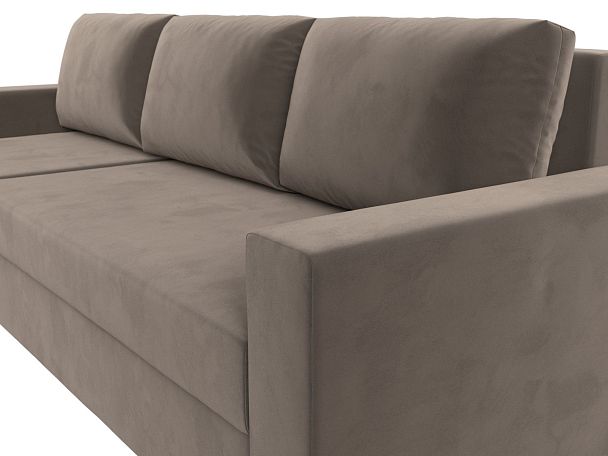 Угловой диван Траумберг Лайт левый (полностью велюр коричневый) - Вид 4