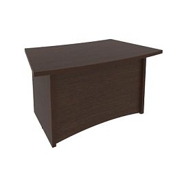 Фёст Стол руководителя криволинейный KSR-5 Венге Цаво 1400*900*765 - Фото предпросмотра