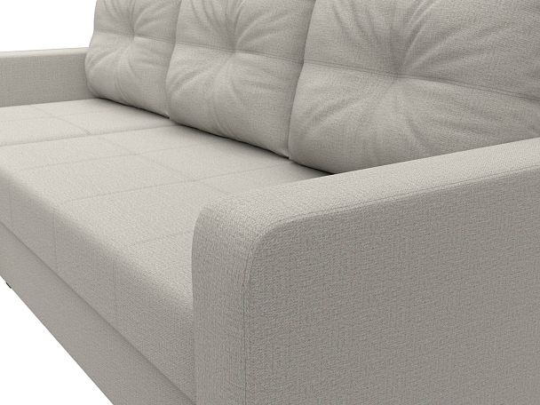 Диван угловой Ливерпуль Лайт левый угол Рогожка бежевый - Вид 4