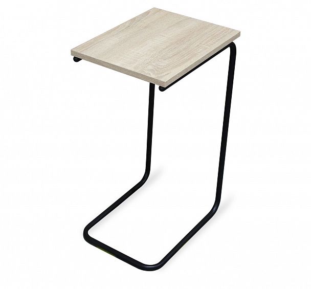 Столик придиванный Sheffilton SHT-CT9 дуб беленый/черный муар - Вид 3