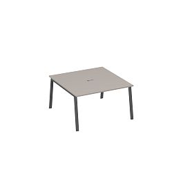 Стол 140 на металлокаркасе TRE для переговорной A4 А4 Б3 135 БП мокко премиум / металлокаркас антрацит - Фото предпросмотра