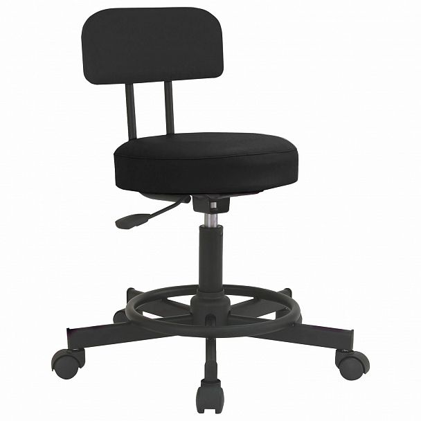 Кресло РС12, без подлокотников, кожзам, черное, РС01.00.12-201- - Вид 2