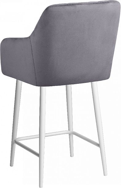 Комплект полубарных поворотных кресел Барли К, темно-серый H-15/белый, 4 шт. - Вид 6