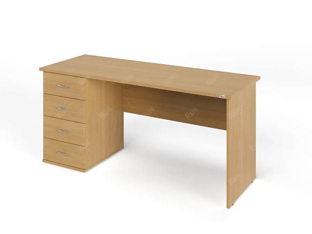 ЛАЙТ / LIGHT RLG008-16x7L Однотумбовый стол 160x70x75 Бук - Вид 1