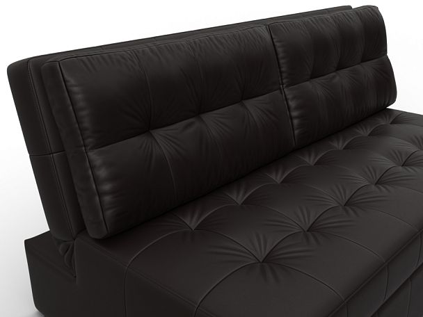 Диван прямой Лига-107 (160) Экокожа коричневый - Вид 4