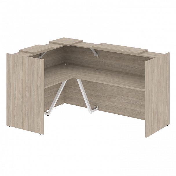 Ресепшн Г-образный "Onix" O.R-K-23 дуб аттик - Вид 1