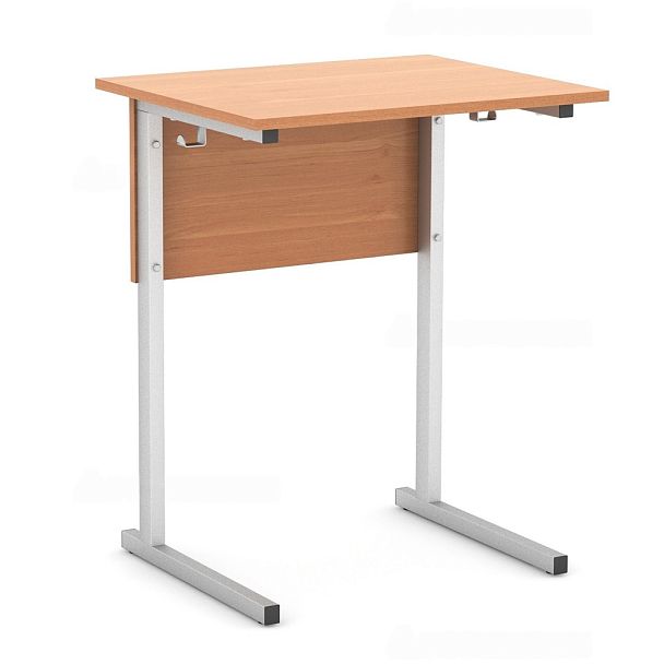 Стол ученический 111В, нерегулируемый, 1-местный, на прямоугольной трубе (м/к Коричневый, Серый, Черный), гр.6 - Вид 3