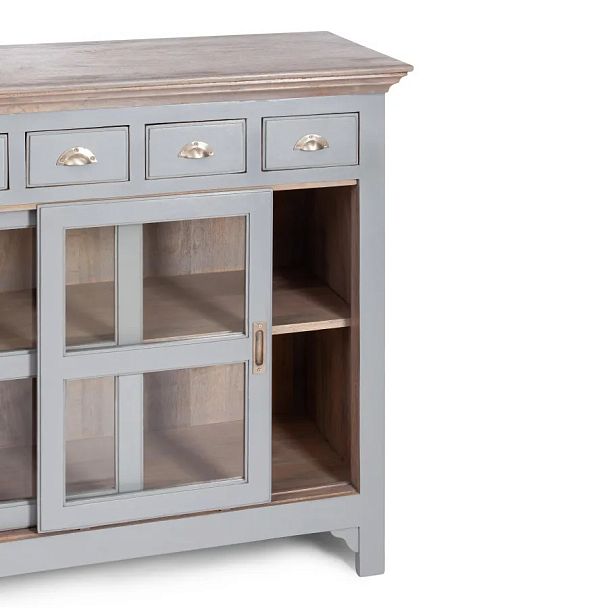 Комод Secret de Maison Брайтон/Brighton (мод. OD-003), дерево акации/дерево манго/МДФ, Antique grey/grey wash - Вид 6