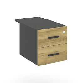 Concept Тумба с 2 ящ. CN.PT-004 W Дуб Винченцо/Антрацит 347*573*352 - Фото предпросмотра