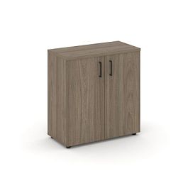 Стайл Проджект Шкаф низкий широкий SN.STS-301 Вяз Благородный/Черный Ручки 796*400*833 - Фото предпросмотра