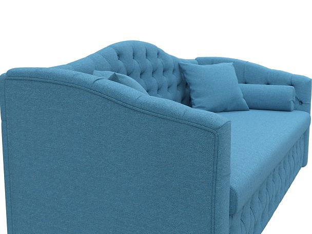 Диван детский прямой Мечта Рогожка голубой - Вид 4