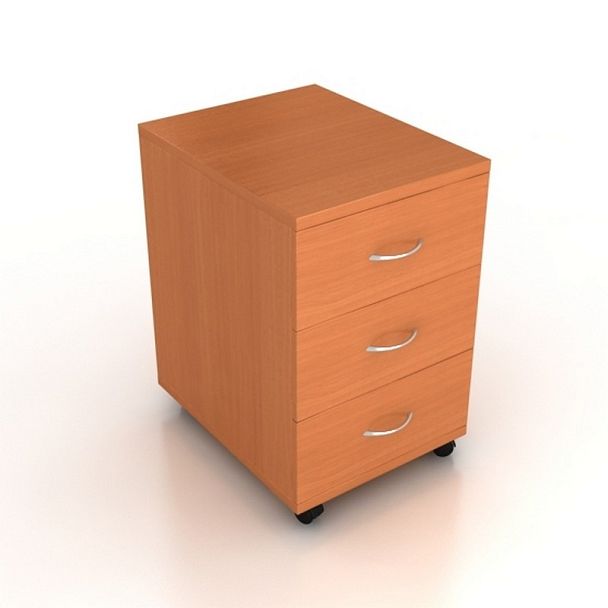 Тумба выкатная ТВ-03 Менеджер вишня - Вид 1