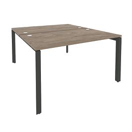 Onix Рабочая станция на П-образном м/к O.MP-D.RS-2.3.8 Тиквуд темный/Антрацит металл 1380*1635*750 - Фото предпросмотра