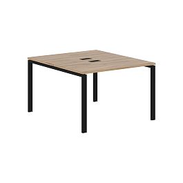 Стол 2-х местный EUWST 1113 Дуб Денвер светлый/Черный 1160х1346х750 EDIS - Фото предпросмотра