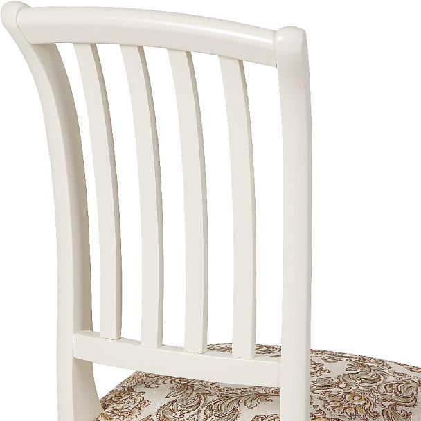 Комплект деревянных стульев с мягким сиденьем Бэль Слоновая кость/Бежевый жаккард, 3 шт. - Вид 9