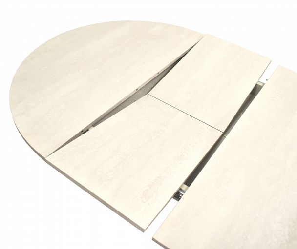 Стол ПГ  76 (белый, шелковый камень, бетонный камень) - Вид 7