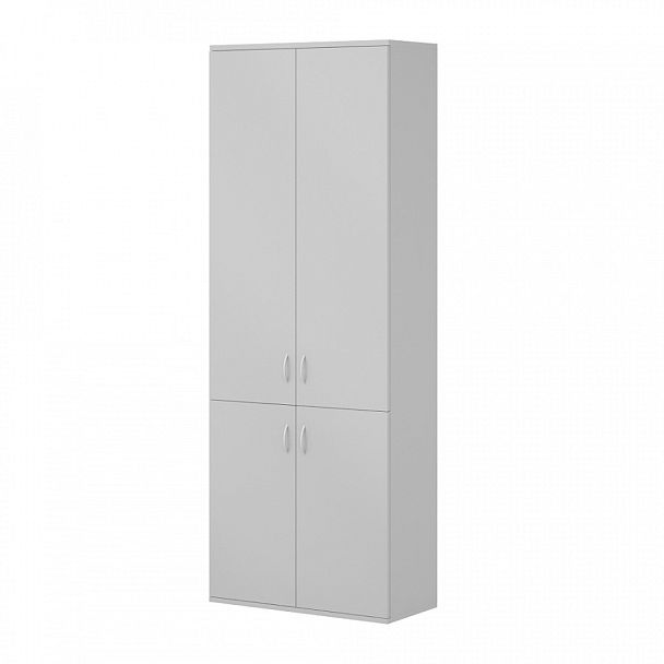 Шкаф высокий "Логистика"  ПК-ЛОГ-ШК202Х75Д4/35-В2-19 серый шагрень - Вид 1