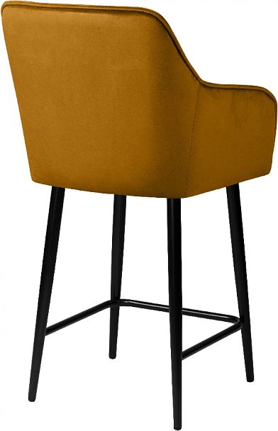 Комплект полубарных поворотных кресел Мони К, Confetti chai tea/черный, 4 шт. - Вид 5