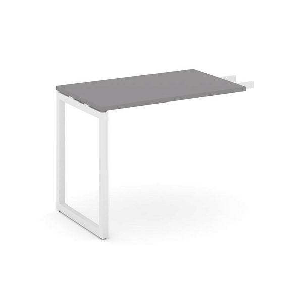 Стайл Проджект Брифинг приставка SN-4O.BR-001 Серый Пепел/Металл Белый 580*600*750 - Вид 1