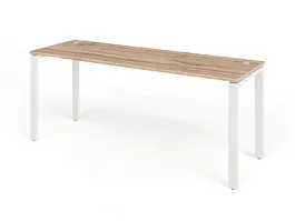 TANDEM RTD069-MK-180-V Стол прямой на металлокаркасе ун-й 1800х600х750 Вотан/Белый - Фото предпросмотра