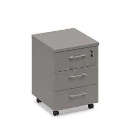 Тумба выкатная 3-ящичная с замком (топ ДСП) Time metal МР 204 МП/ВЛ мокко премиум - Фото предпросмотра