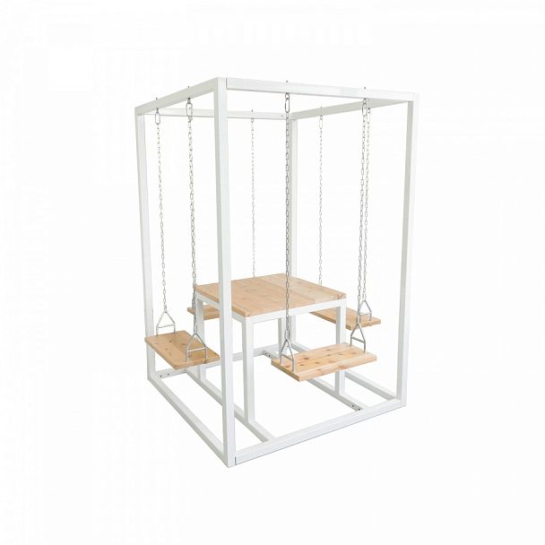 Стол с качелями - лофт, четырехместная - Вид 1