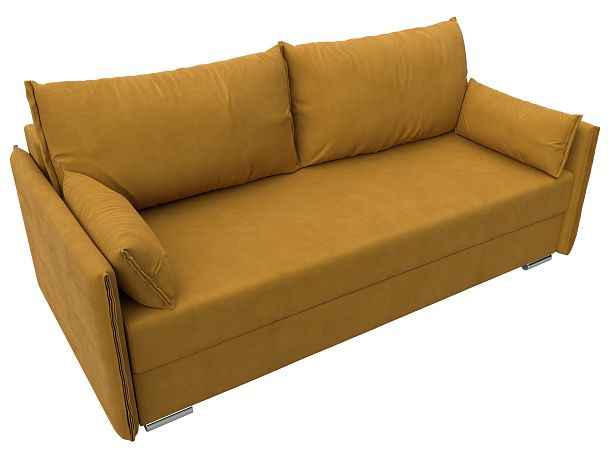 Диван прямой Сайгон Велюр желтый - Вид 5