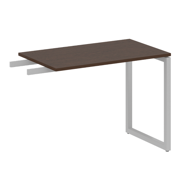 Metal System Quattro Приставной элемент на О-образном м/к 40БО.ПР-3 Венге/Серый металл 1000*600*750 - Вид 1