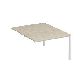 Секция стола рабочей станции на металлокаркасе КФ (2х120) Комфорт КФ К.Б1 1144-1 ДШ дуб шамони / белый - Фото предпросмотра
